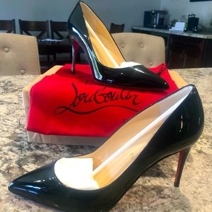 Christian Louboutin Pigalle black heels size 38.5, 85 mm, never worn